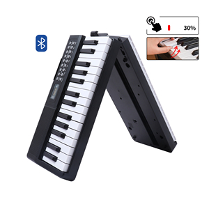 BD MUSIC BD-889B Clavier numérique portable pliable à 61 touches sensibles, piano électronique, <span class=keywords><strong>orgue</strong></span> électrique en plastique - Product Image 1