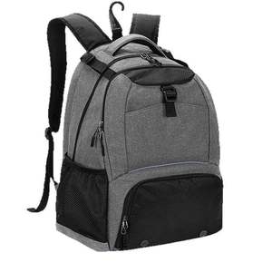 Sac à dos de sport Peak unisexe, sangle réglable, couleur unie, sac de fitness avec compartiment pour chaussures, pour sports de balle, voyage en plein air - Product Image 1