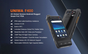 Uniwa F400 4 inch màn hình <span class=keywords><strong>Android</strong></span> 15 Octa Core thiết bị đầu cuối cầm tay IP65 không thấm nước với PoC Walkie Talkie/SOS/<span class=keywords><strong>NFC</strong></span>/GPS gồ ghề PDA - Product Image 4