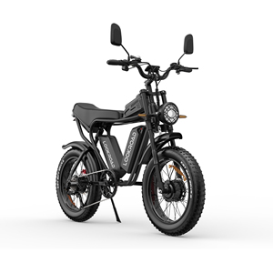Vélo électrique L20 PRO à double moteur 52V 40Ah, autonomie longue portée 200-250 km, freins à disque hydrauliques doubles, certifié CE, pneus larges de 20 pouces - Product Image 3