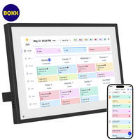 Calendario Digital Inteligente de 15.6 Pulgadas con WiFi, Pantalla Táctil Full HD, Interactivo, para Montar en la Pared, Tabla de Tareas Familiares, Pantalla de Horarios para el Hogar