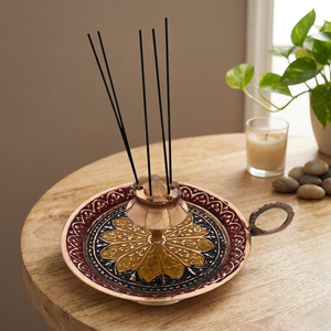 Multi Designs Brass <b>Incense</b> Burner Holder for <b>Cones</b> Stick Air Purification Meditation Relaxation - Product Image 6