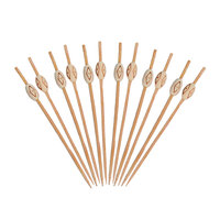Piques à cocktail en bambou avec motif de perles de tambour, cure-dents fantaisie, bâtonnets d'apéritif pour boissons, fournitures de fête et célébrations