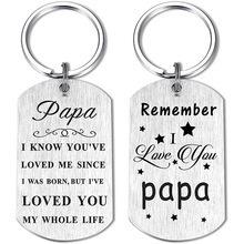 Regalo para Mamá, Llavero Personalizable de Acero Inoxidable, Llavero de <span class=keywords><strong>Feliz</strong></span> <span class=keywords><strong>Cumpleaños</strong></span>, Regalos con la Frase 'Recuerda que te quiero', Papá, Mamá, Abuela - Product Image 6