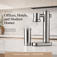 Machine à eau gazeuse portable pour usage domestique, compatible avec les bouteilles de CO2 standard de 60L, fournisseur OEM