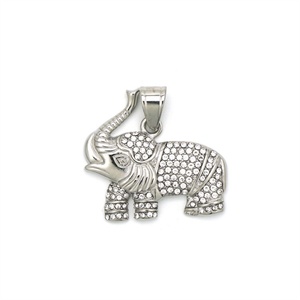 Hip Hop Gold Plated Animal Pendant Stainless Steel <b>Elephant</b> Charm Link Chain Necklace for Wedding Anniversary Party - Product Image 6