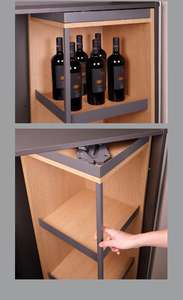 Accesorios de Almacenamiento Giratorios Independientes de 360 Grados, de Hierro y PVC, con Capacidad de Carga de 80 kg, para Cajones de Baño y Cocina - Product Image 2