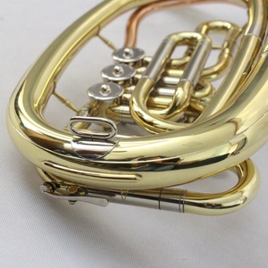 Chuyên nghiệp diễu hành Baritone sừng vàng sơn mài cupronickel inflexion 3 ROTARY giá rẻ Baritone sừng - Product Image 3