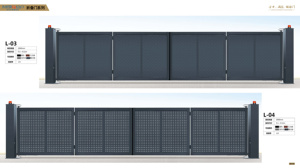 方形仓库商店围栏安全门粉末涂料铝合金可伸展可伸缩安全折叠门 - Product Image 5