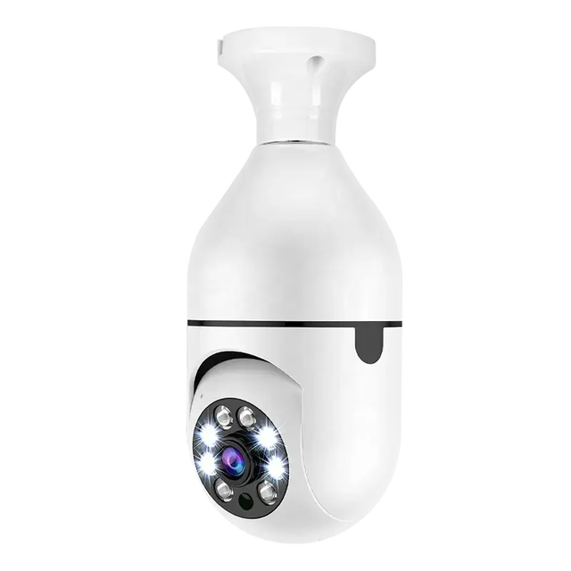 PTZ Light Bulb Indoor Home Wifi Security Camera 1080P Camera De Surveillance Sans Fil CMOS Sensor Two-Way Audio Night Vision