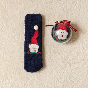 Calcetines gruesos de algodón para hombre y mujer, calcetín de Navidad, regalo divertido, moda Popular, venta al por mayor