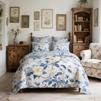 Nouvelle conception de couette king size, literie pour la maison, coton à fibres longues, impression numérique