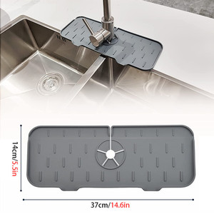 Alfombrilla Absorbente para Grifo de Cocina, Protector de Salpicaduras de Silicona para Grifo, Protector de Encimera para Baño y Cocina - Product Image 6