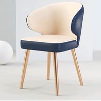 Gainesville Chaise de salle à manger moderne au design italien avec structure en métal Chaise familiale de luxe de haute qualité