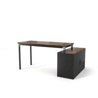 Meuble de bureau de style loft industriel américain moderne, bureau de direction avec armoire de bureau