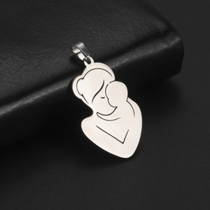 Famiglia <span class=keywords><strong>mamma</strong></span> bambini ciondoli accessori fai da te per collana <span class=keywords><strong>gioielli</strong></span> in acciaio inox colore oro ciondoli regalo per la <span class=keywords><strong>festa</strong></span> <span class=keywords><strong>della</strong></span> <span class=keywords><strong>mamma</strong></span> - Product Image 5