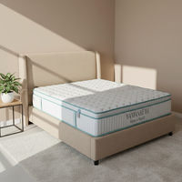 Hochwertige Twin-Size Gel-Memory-Foam Hybrid-Federkernmatratze für Kinder Atmungsaktiver Strickstoff Kühlend Ungiftig Schlafzimmer