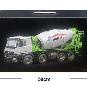 Huina 1537 1/14 Electric Mixer <b>Truck</b> Model Toy Cars Metal Diecast Engineering Vehicles Doors Opened Sound Light Rubber Tire - Product Image 4