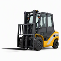 Forklift Diesel Shantui 3 Ton SFD30 4.5m Triplex Full Free Mast 1220mm Fork 122mm Lebar Ban Solid MITSUBISHI S4S Load Center