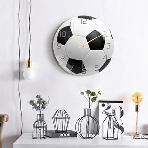 <strong>Funky</strong> Modern Creative Acrylic Sports Ball <strong>Wall</strong> <strong>Clock</strong> Quartz Silent for Unique Decor - Product Image 6