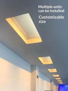 Plafonnier LED intelligent Qingkongdeng Xiaoai Tuya de troisième génération pour <span class=keywords><strong>cuisine</strong></span> et salle de bain, en aluminium et PMMA, simulation de lumière naturelle, garantie 3 ans - Product Image 4