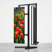 Mur vidéo LED publicitaire, affichage holographique 3D flexible en maille, affiche numérique compatible SDK, écran LED transparent pour verre
