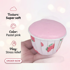Juguete Antiestrés Popular con Forma de Cupcake con Aroma a Leche, Suave, Pegajoso, de Material PU, Unisex - Product Image 5