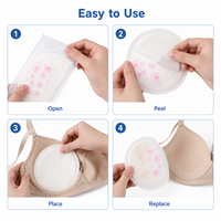 MummyFriend Disposable Three-Dimensional Absorbent Breathable Breast Pads Hot-air Non-Woven Fabric SAP Wood Pulp for Maternity