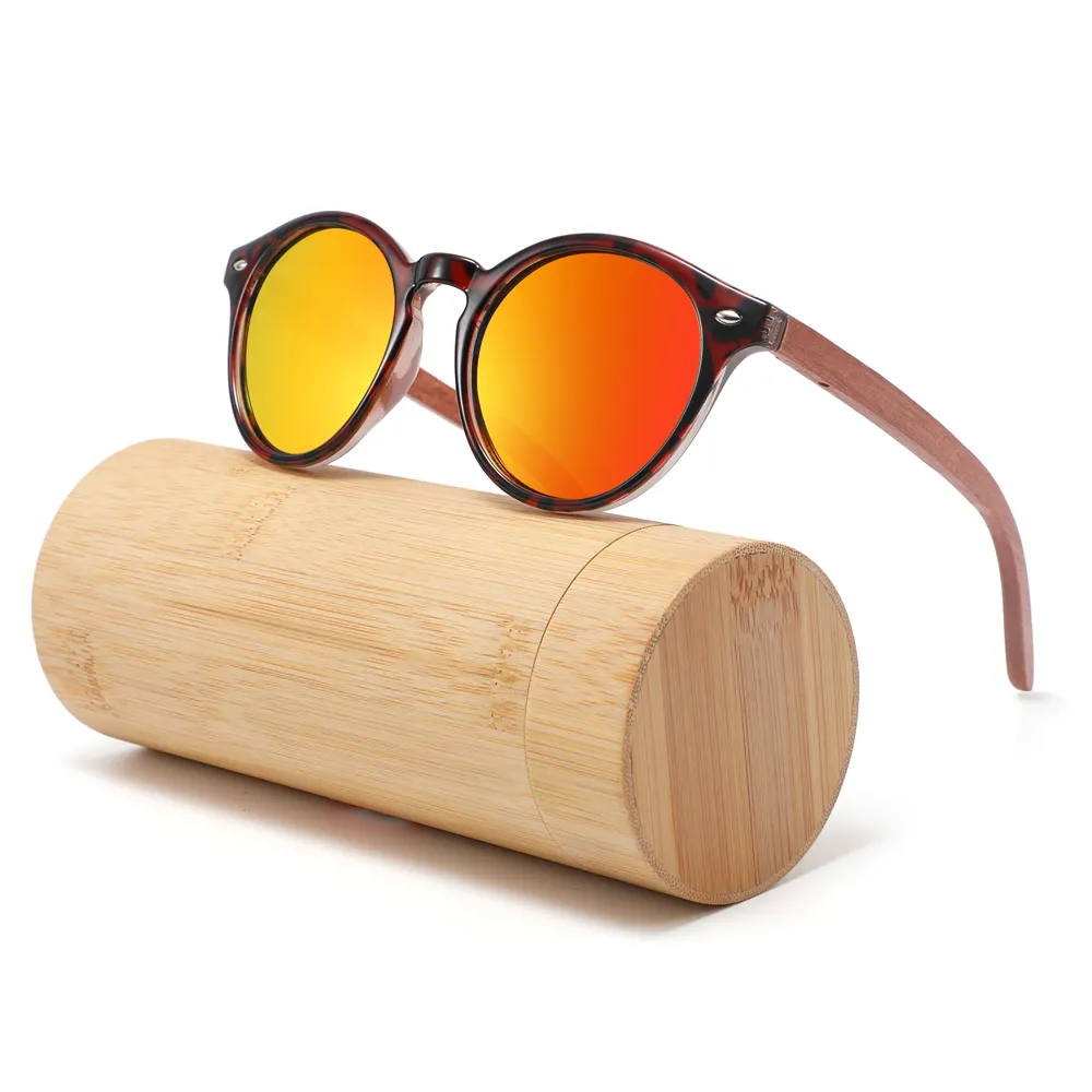 CONCHEN 2022 lunettes de soleil classiques reteo, lunettes de soleil rondes en bois personnalisées de haute qualité