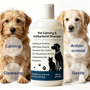 Pet Calming & <b>Antibacterial</b> <b>Shampoo</b> for Cats & <b>Dogs</b> | Mild Deep Cleaning, Odor Control, Fur Nourishing, Skin Protection, 16 fl o - Product Image 3