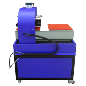 Double Station Pneumatic Heat Press Machine 40x50/40/60, Automatic Flatbed Press with Dual Worktables for Home &amp; Industrial Use