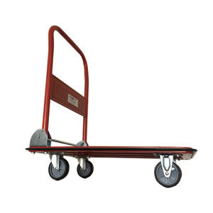 Lipat <span class=keywords><strong>Platform</strong></span> Trolley <span class=keywords><strong>Hand</strong></span> <span class=keywords><strong>Truck</strong></span> dengan Empat Roda - Product Image 3