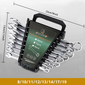 OEM ODM CRV Manual Single Ended Open End Flat <strong>Spanner</strong> Wrench <strong>Set</strong> 8mm to 32mm Metric Size Chrome Finish for DIY Packed in Box - Product Image 3
