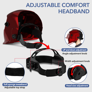 TRQ Casco de Soldadura Speedglas de Oscurecimiento Automático <span class=keywords><strong>3M</strong></span> Sombreado Negro con Molienda <span class=keywords><strong>para</strong></span> Máscara Soldador - Product Image 4