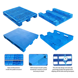 Paleta Europea <span class=keywords><strong>de</strong></span> Plástico Moldeado por Soplado Midwell <span class=keywords><strong>de</strong></span> 9 Pies, Apilable, <span class=keywords><strong>de</strong></span> Una Sola Cara, Entrada <span class=keywords><strong>de</strong></span> 4 Vías, Carga Dinámica <span class=keywords><strong>de</strong></span> 1.0t, Alta Resistencia, Ahorro <span class=keywords><strong>de</strong></span> Espacio - Product Image 2