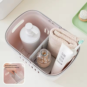 Giỏ đựng đồ vệ sinh cá nhân hình vuông cao cấp, có lỗ thoát nước, dành riêng cho sinh viên, tiện dụng - Product Image 4