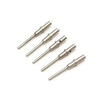 Connecteur à broches en laiton plaqué or ou argent sur mesure, de précision, pour bornes électroniques rondes