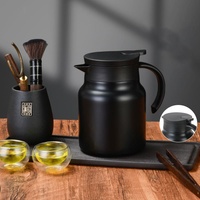 Nouvelle Carafe Isotherme 2026 en Acier Inoxydable 316, Grande Capacité 1500ml, Bouilloire Domestique Isolée avec Séparation Thé/Eau, Cafetière
