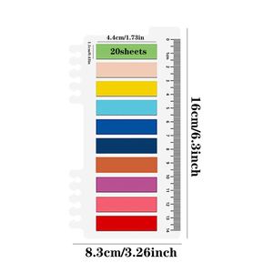 Self-Adhesive Page Markers Sticky Index Tabs and Writable Flag Note Tabs Itself <b>Bookmark</b> for Notebooks and Papers - Product Image 4