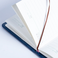 Première version rétro Design boucle en métal cahier 100g boucle en papier Dolin avec étiquette d'index de page intérieure remplaçable de taille A5