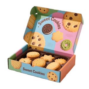 FX Custom Logo Recyclable Shipping Box Paperboard <b>Chocolate</b> Cookie <b>Milk</b> Food Display Box with Bar Counter Gift Box - Product Image 1