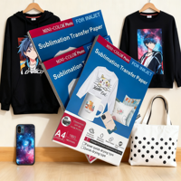 Papier photo MINI format A4, haute qualité, 100 g/m², film PET, impression numérique par sublimation, transfert facile, séchage rapide, impression DTF