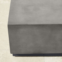 Petite table à thé créative au design moderne pour cour extérieure terrasse latérale silencieuse à vent jetée en béton de ciment faite à la main