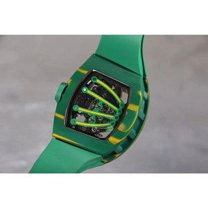 Top-grade Emerald Green Carbon Fiber Ultra-light Waterproof Diver Pointer Tourbillon Movement Automatic <b>Mechanical</b> Unisex <b>Watch</b> - Product Image 5