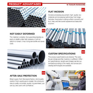 Tubo d'acciaio zincato a caldo in acciaio tubo quadrato ASTM A500 Q345 tubo di carbonio Gi per struttura in acciaio - Product Image 5