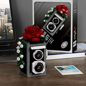 Compatible con Bricks Mechanical, conjunto de cámara retro de doble palanca, plástico ABS, 40 piezas, juguete de construcción de <span class=keywords><strong>modelo</strong></span> hecho a mano para - Product Image 6