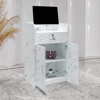 Petite caisse enregistreuse, mini-meuble de barbier, comptoir de magasin de vêtements, table simple et moderne, présentoir, comptoir d'accueil, bar.