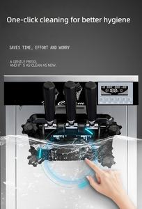 Machine à glace molle électrique en acier inoxydable, 3 saveurs, pour restaurants et cantines - Product Image 4