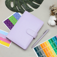 Großhandel Kreatives PU-Leder A5 Budget-Notizbuch Macaron A6 Loseblatt Mini-Tagebuch Geldumschläge Kreative Geschenkidee