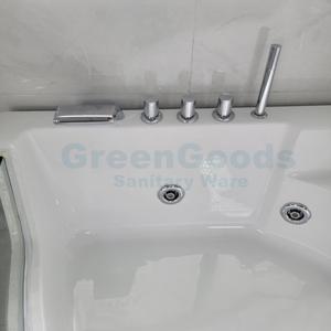 Salle de bain moderne pour 2 personnes, grand Jet de Massage, baignoire à Double <span class=keywords><strong>jacuzzi</strong></span> avec TV - Product Image 6
